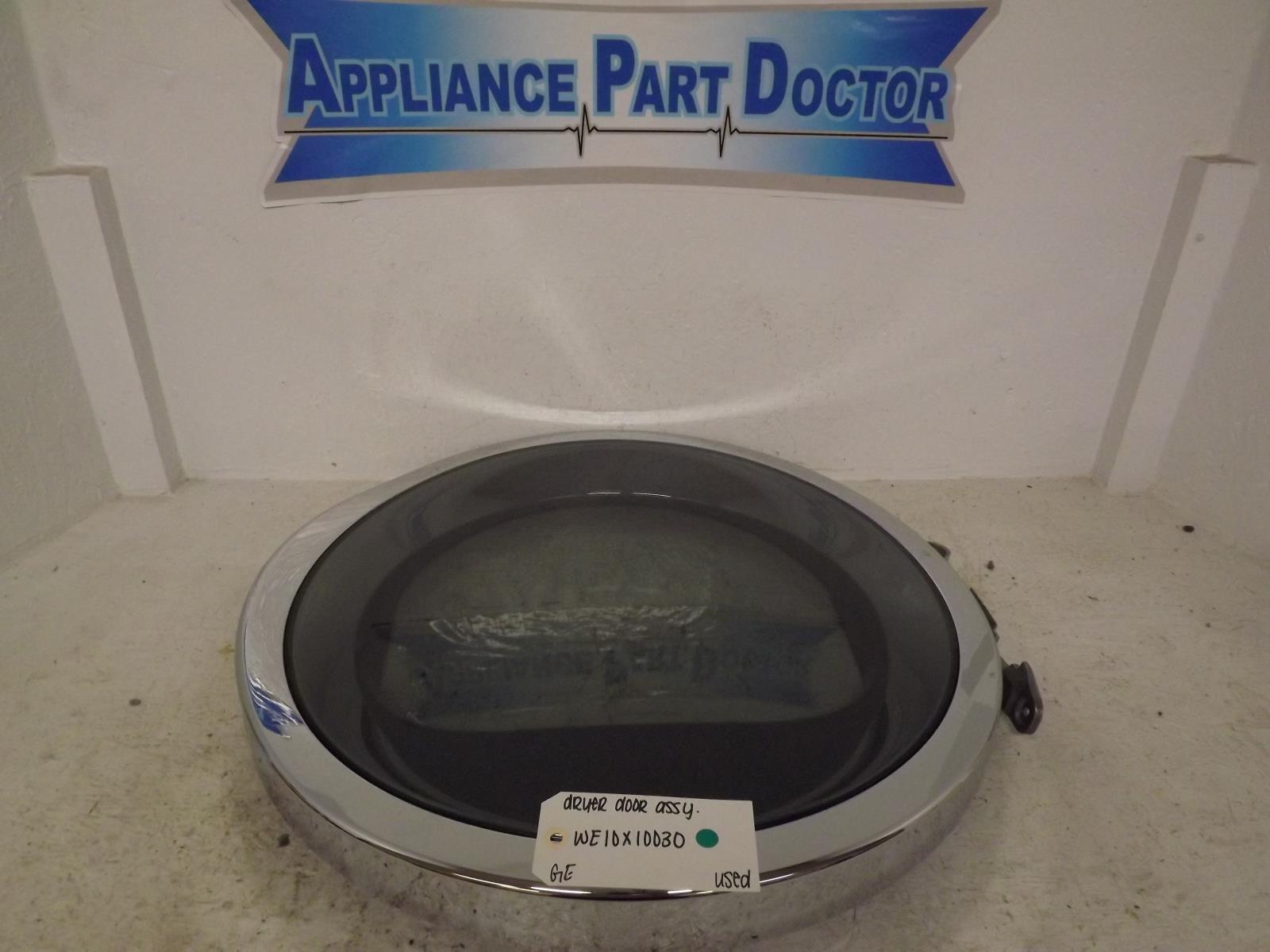 GE Dryer WE10X10030 Door Assembly Used GE Dryer WE10X10030 Door Assembly Used